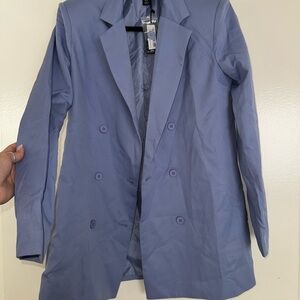 PrettyLittleThing Light Blue Blazer